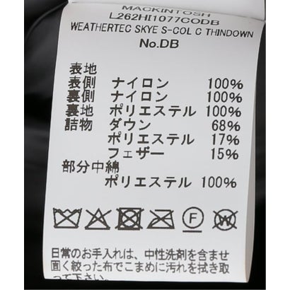 イエナ IENA MACKINTOSH/マッキントッシュ WEATHERTEC SKYE S-COL C THIND L262HI1077CODB （ブラック）｜詳細画像