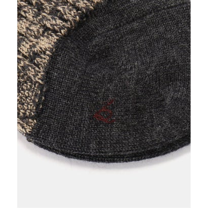 babaco/ババコ Melange cable socks 靴下 BA02-BT18 （ブルー A）｜詳細画像