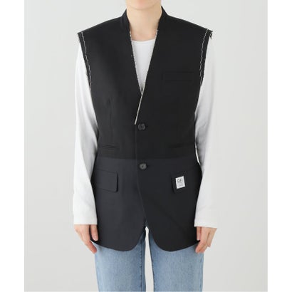 イエナ IENA RE CORD/リコード Layered Vest ジレ RQVAX26901BKX （ブラック）｜詳細画像