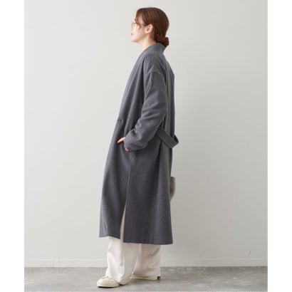 《予約》ウールモッサーローブコート （ブラウン）｜詳細画像