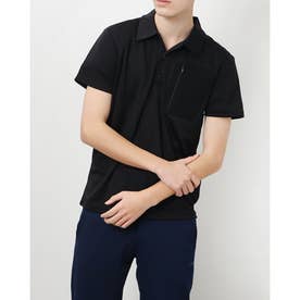 メンズ 半袖機能ポロシャツ 遮熱ポロシャツ IG-9A14022 （ブラック）