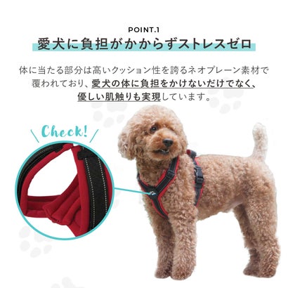ハクサン Hakusan 犬 ハーネス Y型 ゼロ ハーネス ベルト 小型犬 中型犬 大型犬 胴輪 歩行補助 （ピンク/ピンク）｜詳細画像