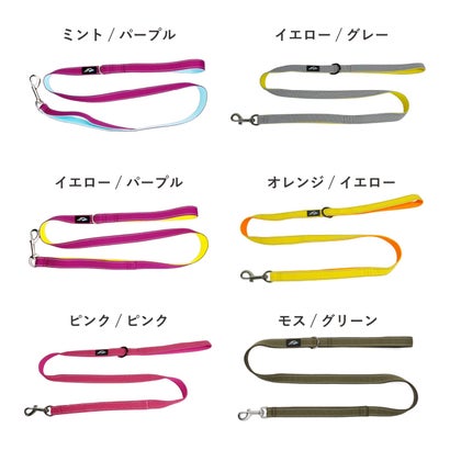 ハクサン Hakusan リード 犬 ゼロクッション ショート 小型犬 中型犬 大型犬 ハンドル付 ベーシック （オレンジ/オレンジ）｜詳細画像