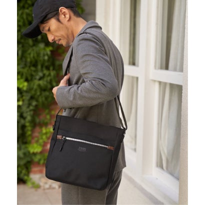 ヘリンボーンショルダーバッグ （チャコール）｜詳細画像