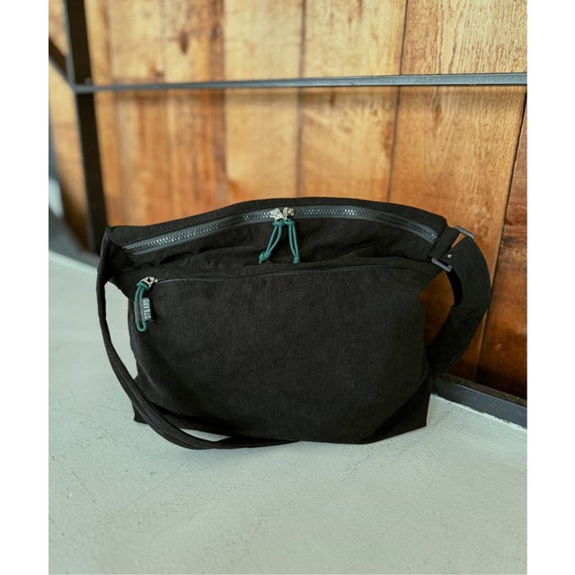 コーデュロイショルダーBAG （ブラック）