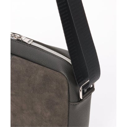 イッカ ikka キリカエMIXスクエアショルダーBAG （チャコール）｜詳細画像