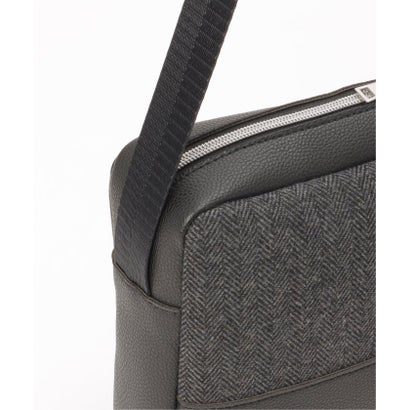 イッカ ikka キリカエMIXスクエアショルダーBAG （チャコール）｜詳細画像