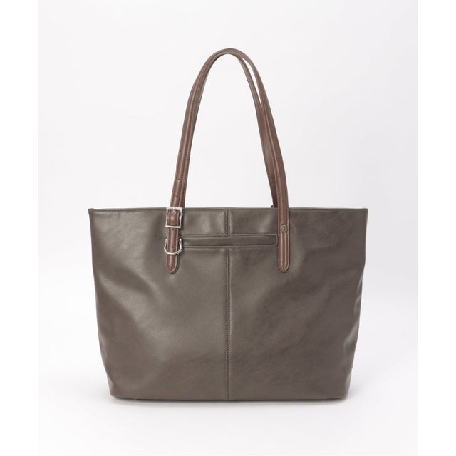 GPレザータッチトートBAG （チャコール）