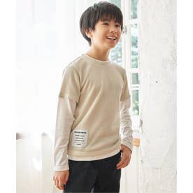 イッカ ikka MKワッフルフェイクレイヤードロンT （ベージュ