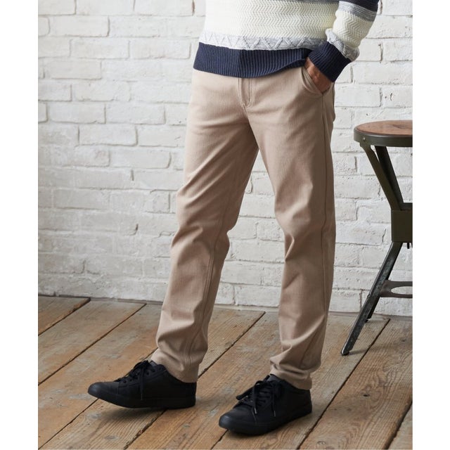 【おっさんずラブ着用商品】GOKU楽 EASY STRETCH イージーストレッチ起毛5Pパンツ【接触温感】 （ベージュ）