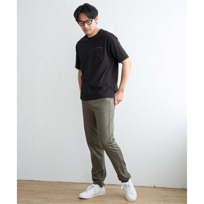 【コスパ最強】ストライプMIXポケットTシャツ （オリーブ）｜詳細画像