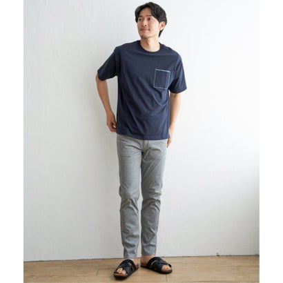 【コスパ最強】ストライプMIXポケットTシャツ （オリーブ）｜詳細画像