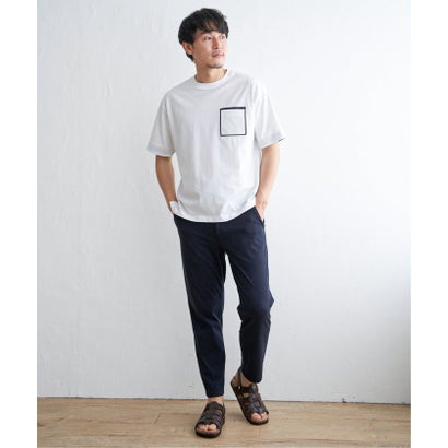 【コスパ最強】ストライプMIXポケットTシャツ （オリーブ）｜詳細画像