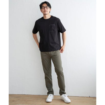 【コスパ最強】ストライプMIXポケットTシャツ （ホワイト）｜詳細画像