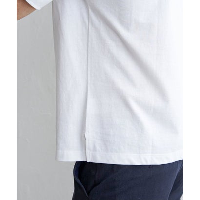 【コスパ最強】ストライプMIXポケットTシャツ （ホワイト）｜詳細画像