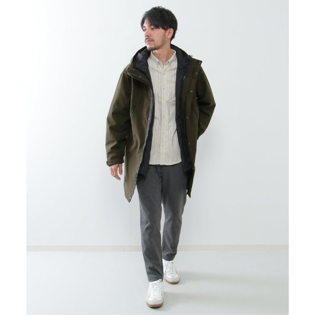 イッカ ikka 【撥水／保温】sorona(R) 3WAYロングコート 