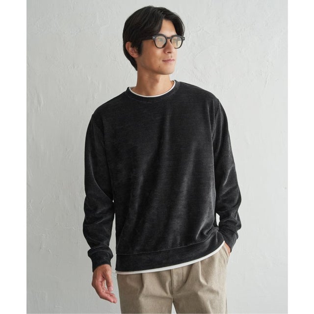 モールワッフルフェイクレイヤードPO （チャコール）