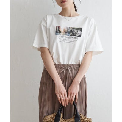ロゴフォトプリントTシャツ （ホワイト）｜詳細画像