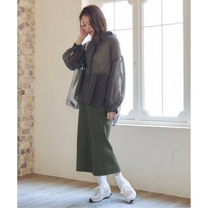 バックシャーリングシアーシャツ （ブルー）｜詳細画像