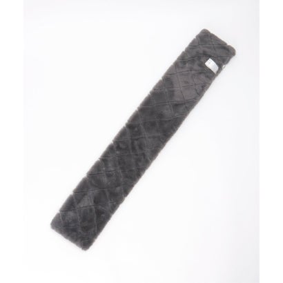イッカ ikka 【メディア紹介商品】エコファーキルト差し込みマフラー （ミディアムグレー）｜詳細画像