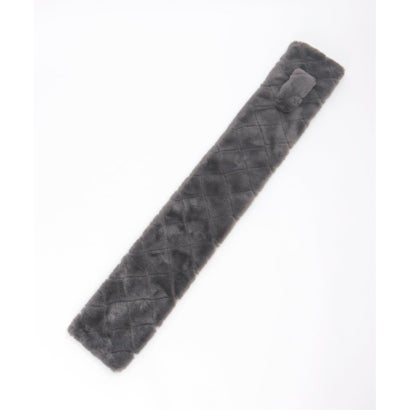 イッカ ikka 【メディア紹介商品】エコファーキルト差し込みマフラー （ミディアムグレー）｜詳細画像