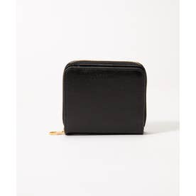 SSW003 PVX001 二つ折り財布 レディース 財布 ミニ財布 レザー コンパクト ラウンドジップ FIFTY ON MEDITERRANEA SMALL WALLET （ブラック）