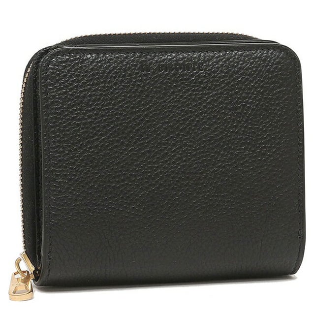 
                    二つ折り財布 コンパクト財布 ブラック メンズ レディース SSW003 PVX001 BK238B （ブラック）