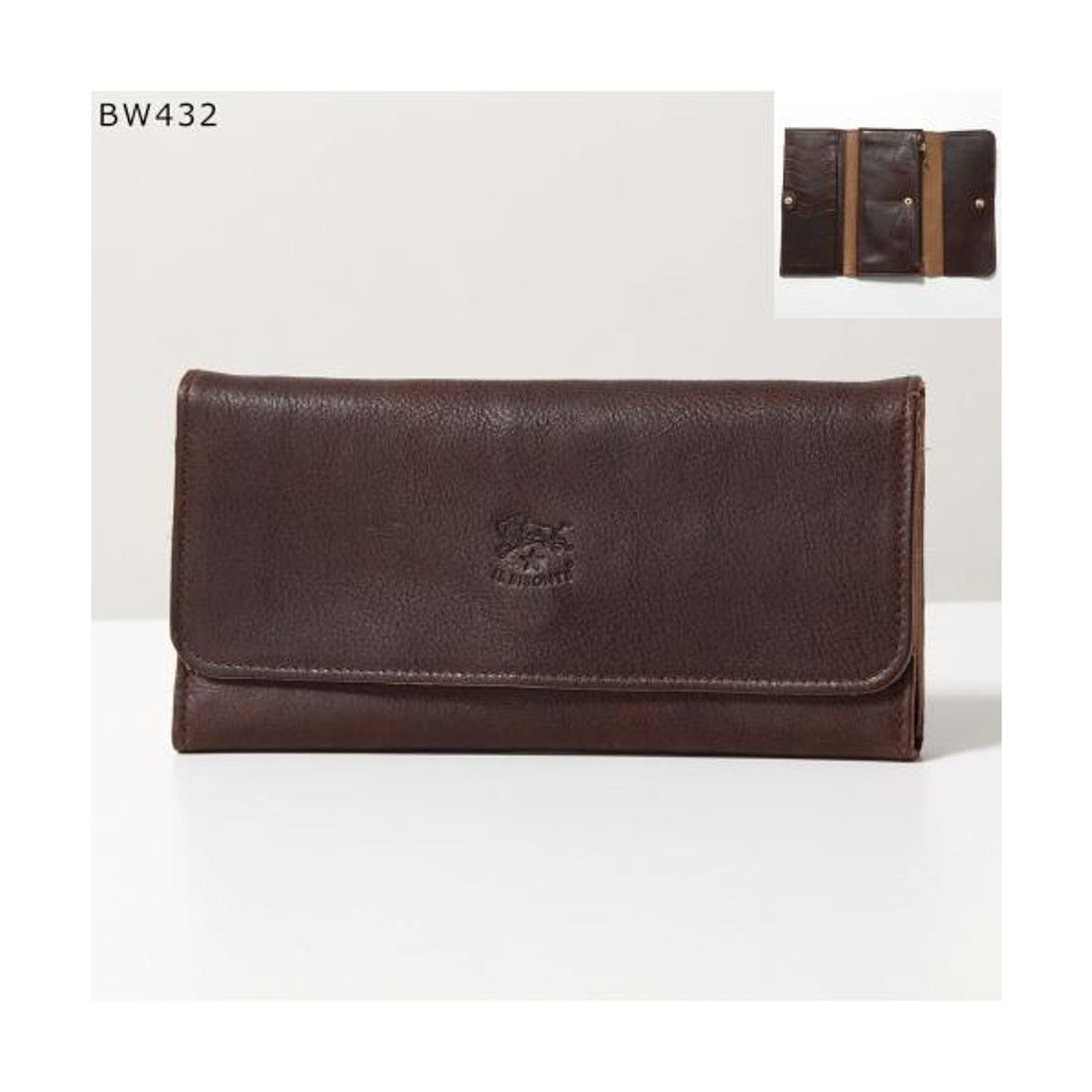 イルビゾンテ IL BISONTE IL BISONTE 三つ折り長財布 SCW009 レザー 