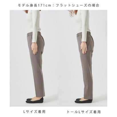 ウォームストレッチテーパードパンツ【洗濯機OK／吸湿発熱／ストレッチ】 （ライトピンク(070)）｜詳細画像