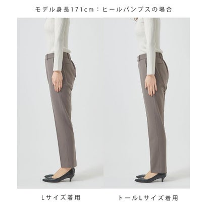 ウォームストレッチテーパードパンツ【洗濯機OK／吸湿発熱／ストレッチ】 （ライトピンク(070)）｜詳細画像
