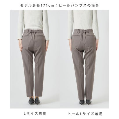 ウォームストレッチテーパードパンツ【洗濯機OK／吸湿発熱／ストレッチ】 （ライトピンク(070)）｜詳細画像