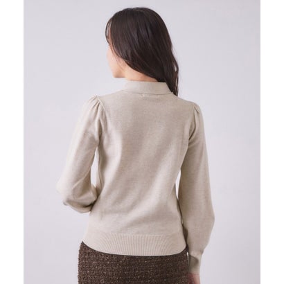 ビジュー付きアソートボウタイニット【洗濯機OK】【洗濯機可】 （チャコールグレー(814)）｜詳細画像