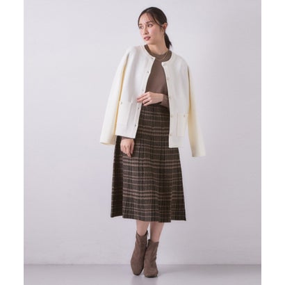 インデックス index 柄アソートニットワンピース【洗濯機OK／抗ピリング】 （サックスブルー(190)）｜詳細画像