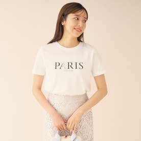 PARISパール調デザインTシャツ【洗濯可】 （ホワイト(002)）