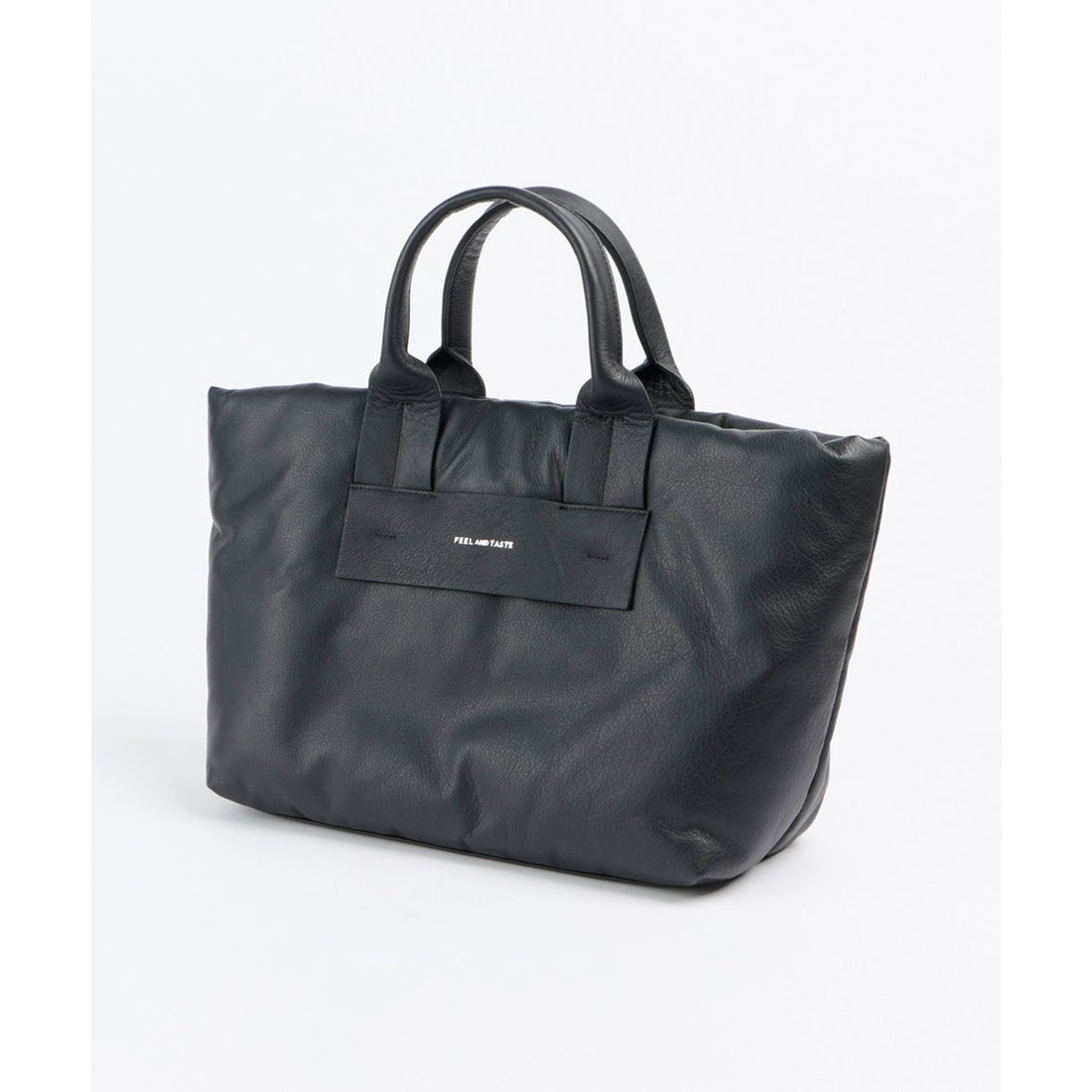 【なお】FEEL AND TASTEブラックレザートートバッグ イネド INED レザーショルダーバッグ《FEEL AND TASTE》 （ブラック