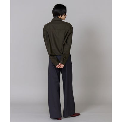 イネド INED ワンタックワイドパンツ （モカチャ3）｜詳細画像
