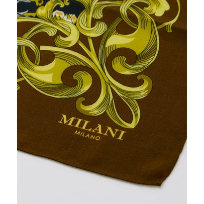 ウール100%スカーフ《MILANI MILANO》 （ブラウン）｜詳細画像