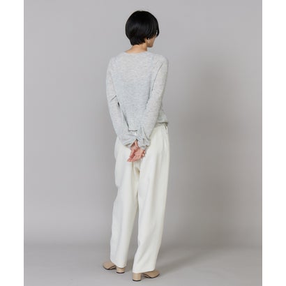 イネド INED カシミヤシルクブレンドニットプルオーバー｜極上の肌触りと上品なツヤ感。着回し力抜群の優しげトップス （ピンク1）｜詳細画像