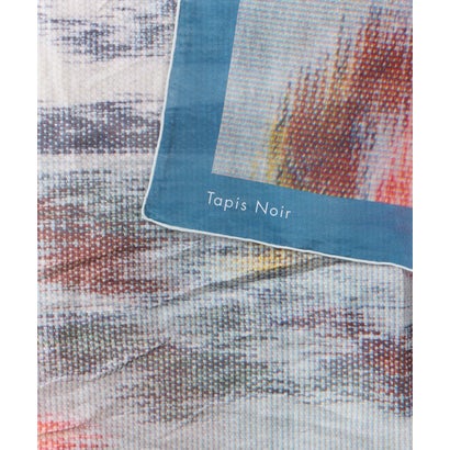 イネド INED アートプリントビッグサイズストール《Tapis Noir》 （ブルー1）｜詳細画像