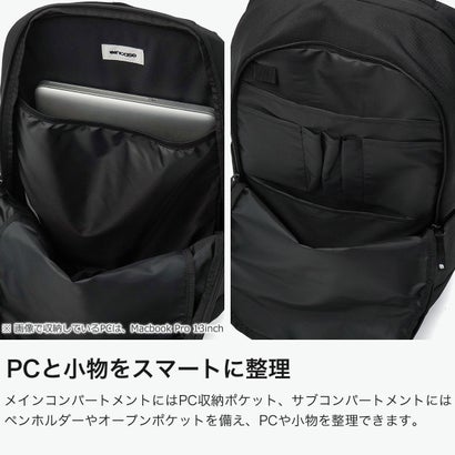 日本正規品 リュック メンズ レディース 大容量 通学 通勤 ブランド 軽量 軽い バックパック 旅行 A4 B4 ノートPC 16インチ 無地 通勤リュック Shift Backpack 25L （BLACK）｜詳細画像