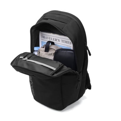 日本正規品 リュック メンズ レディース ブランド デイパック バックパック 軽量 軽い 撥水 PC収納 通勤 ビジネス 2層 旅行 セットアップ A4 16インチ Grid Backpack 23L （ブラック）｜詳細画像