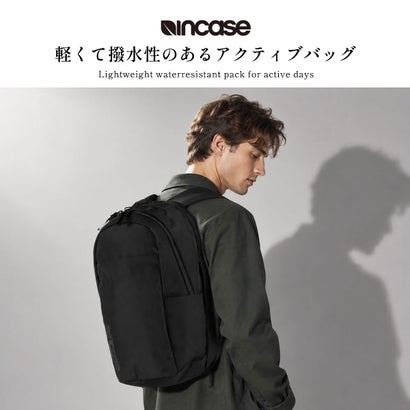 日本正規品 リュック メンズ レディース ブランド デイパック バックパック 軽量 軽い 撥水 PC収納 通勤 ビジネス 2層 旅行 セットアップ A4 16インチ Grid Backpack 23L （ブラック）｜詳細画像