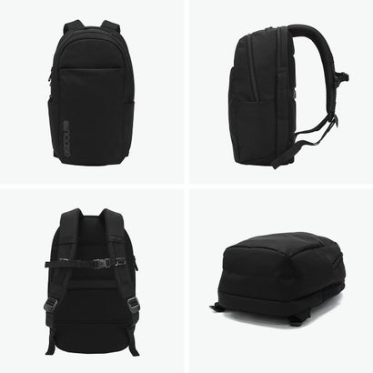 日本正規品 リュック メンズ レディース ブランド デイパック バックパック 軽量 軽い 撥水 PC収納 通勤 ビジネス 2層 旅行 セットアップ A4 16インチ Grid Backpack 23L （ブラック）｜詳細画像