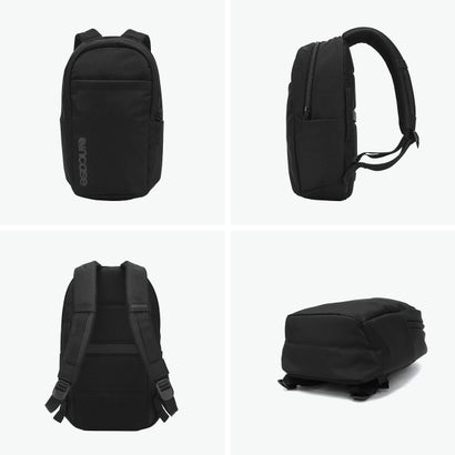 日本正規品 リュック メンズ レディース ブランド デイパック バックパック 軽量 軽い 撥水 PC収納 通勤 通学 ビジネス 旅行 セットアップ A4 14インチ Grid Backpack 18L （ブラック）｜詳細画像