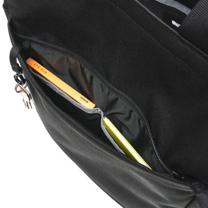 日本正規品 トートバッグ メンズ レディース ブランド 軽量 軽い 撥水 PC収納 手提げ 手持ち 肩掛け 縦型トート 通勤 ロゴ 大きめ おしゃれ Grid 2-Way Tote Bag 15L （ブラック）｜詳細画像