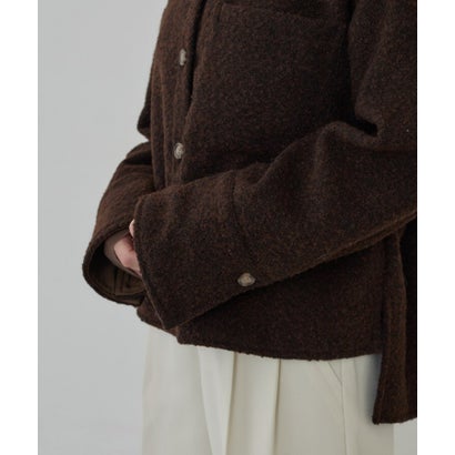 ボアシャツジャケット （チャコールグレー(914)）｜詳細画像