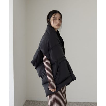 ギャレスト GALLEST 【THE NORTH FACE Purple Label】Field Down Cape （ブラック(019)）｜詳細画像