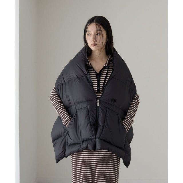 【THE NORTH FACE Purple Label】Field Down Cape （ブラック(019)）