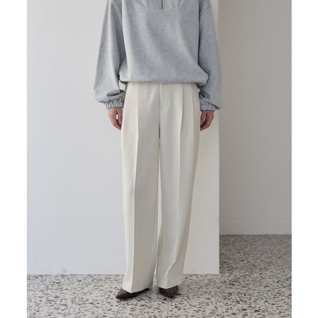 ツイルタックワイドパンツ （オフホワイト(003)）