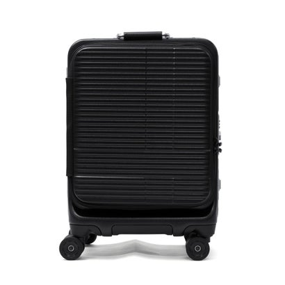 正規品2年保証 スーツケース 機内持ち込み フロントオープン キャリーケース TSAロック ロータリーロック ストッパー 静音 旅行 出張 40L Pilot Series Cabin IP-105 （リヨンブルー）｜詳細画像